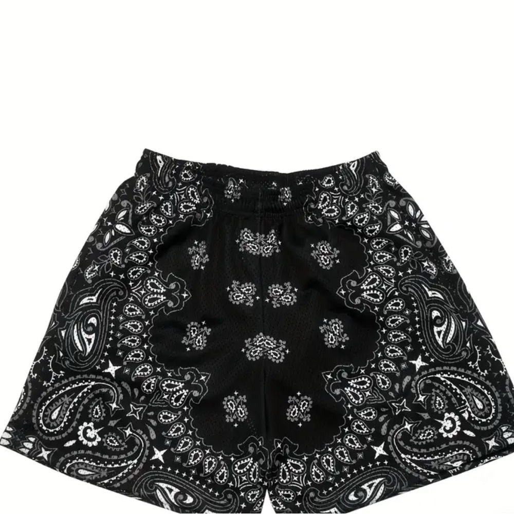 Black Paisley Women's Shorts